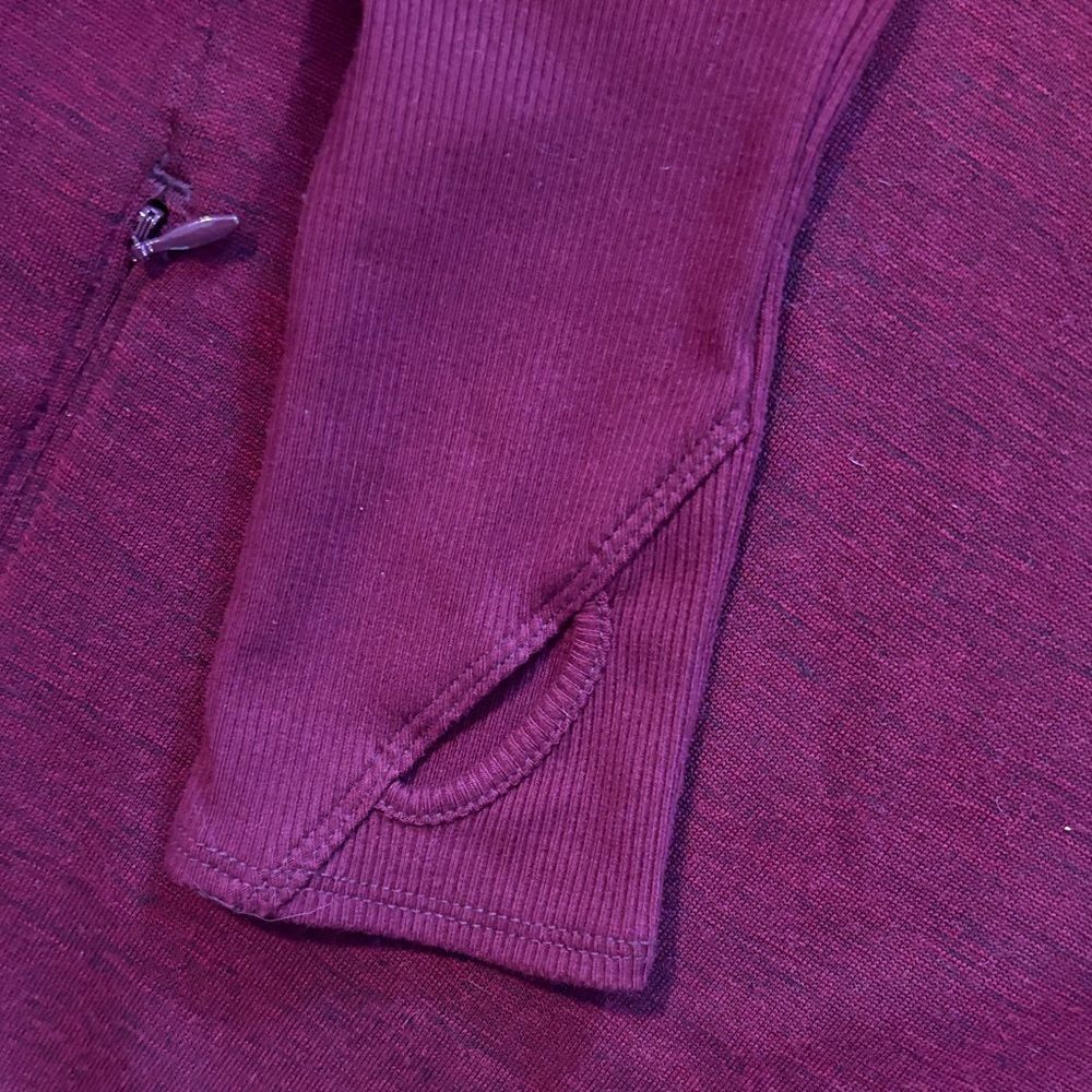 NWOT Athleta Wool Blend Burgundy Fleece Lined Dress w Faux Fur Collar. Size M - Picture 10 of 10